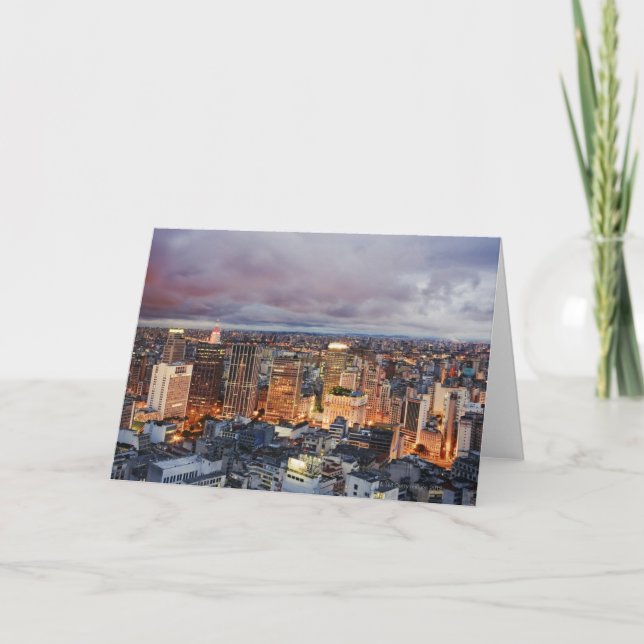 Sao Paulo Cityscape Card (Front)