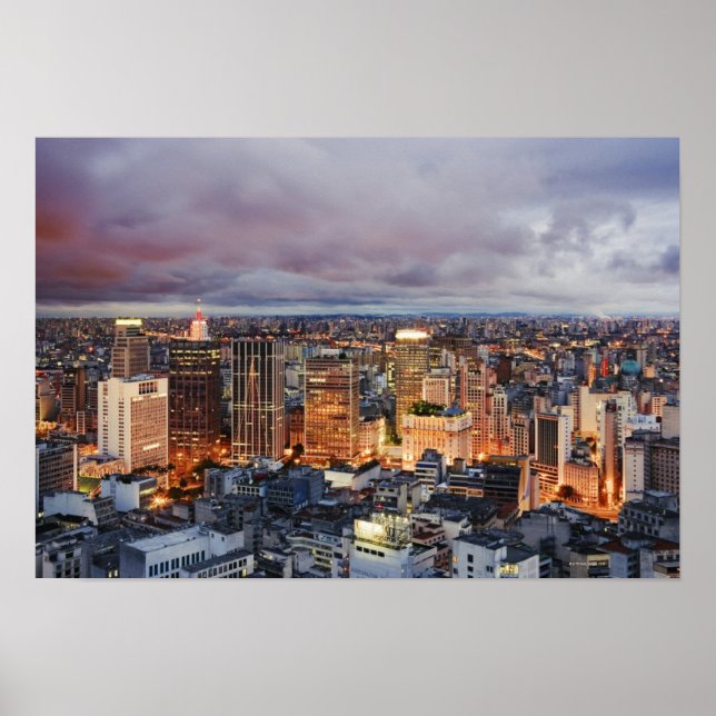 Sao Paulo Cityscape Poster (Front)