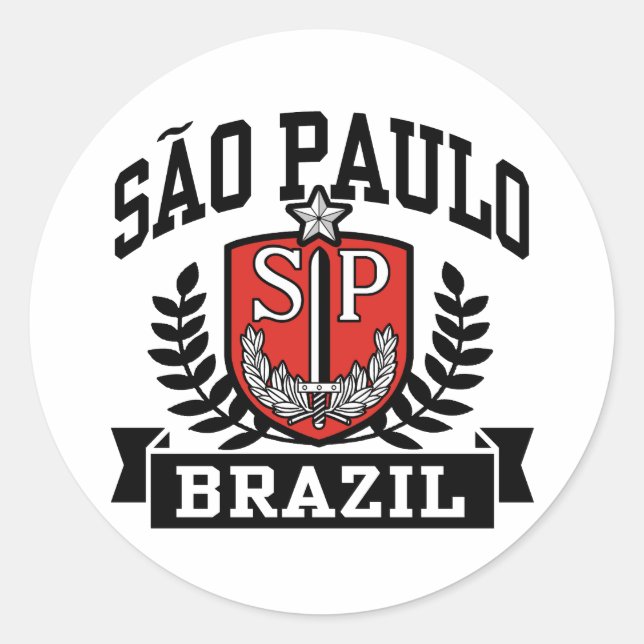 Sao Paulo Classic Round Sticker (Front)
