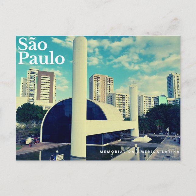São Paulo - memorial da America Latina  Postcard (Front)