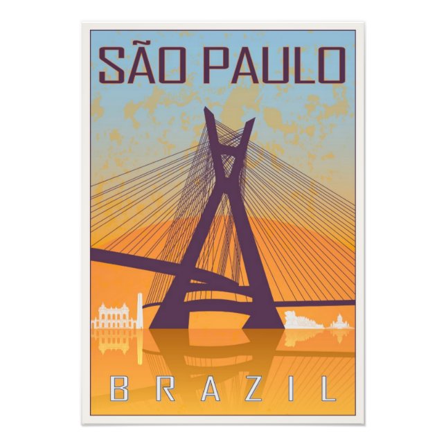 Sao Paulo vintage poster (Front)