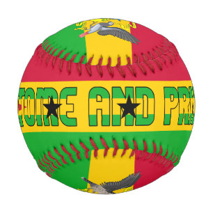 Sao Tome and Principe Flag and Coat of Arms Baseball