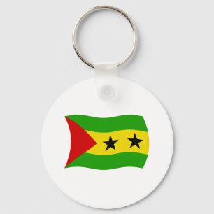 Sao Tome and Principe Flag Keychain