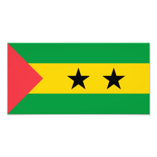 Sao Tome and Principe Flag Photo Print