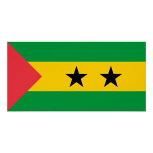 Sao Tome and Principe Flag Poster