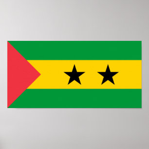 Sao Tome and Principe Flag Poster