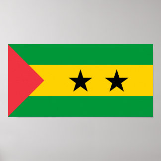 Sao Tome and Principe Flag Poster