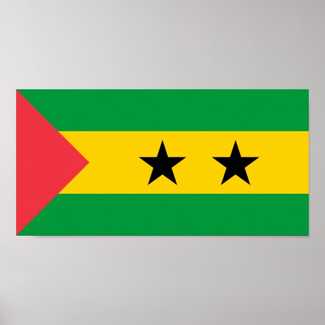Sao Tome and Principe Flag Poster (Front)