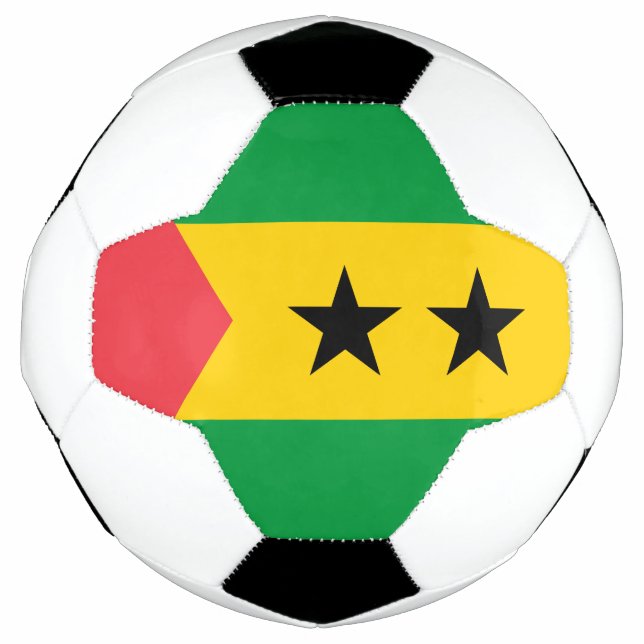 Sao Tome and Principe Flag Soccer Ball (Front)