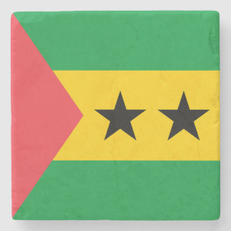 Sao Tome and Principe Flag Stone Coaster