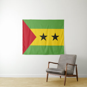 Sao Tome and Principe flag Tapestry