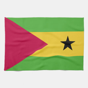 Sao Tome and Principe Flag Tea Towel
