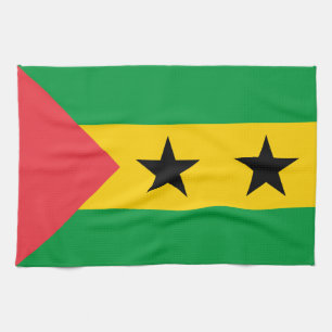 Sao Tome and Principe Flag Tea Towel