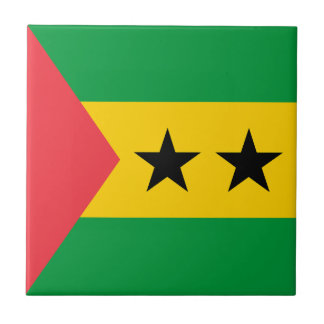 Sao Tome and Principe Flag Tile