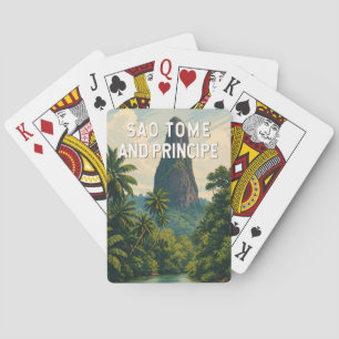 Sao Tome and Principe Illustration Travel Art Playing Cards