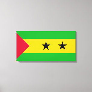 São Tomé and Príncipe (Sao Tome and Principe) Flag Canvas Print