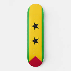São Tomé and Príncipe (Sao Tome and Principe) Flag Skateboard
