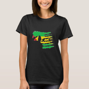 Sao Tome And Principe Soldier Salute Veteran Patri T-Shirt