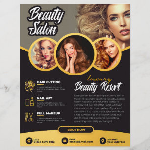 SAON FLYER DESIGN BEST SALON FLYER