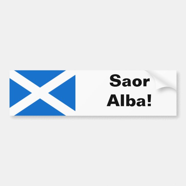 Saor Alba Bumper Sticker (Front)
