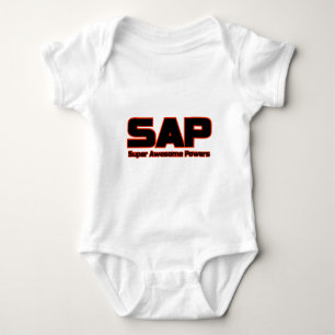 SAP Super Awesome Powers Funny Superhero Baby Bodysuit