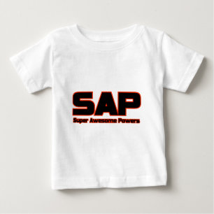 SAP Super Awesome Powers Funny Superhero Baby T-Shirt