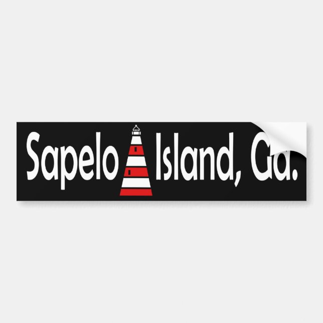 Sapelo Island Bumper Sticker (Front)