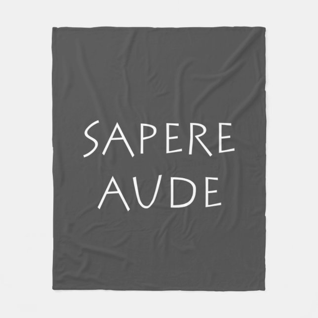 Sapere aude fleece blanket (Front)
