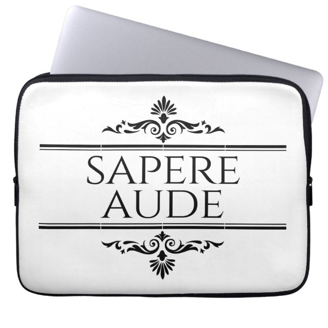 Sapere Aude Laptop Sleeve (Front)