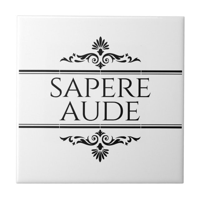 Sapere Aude Tile (Front)