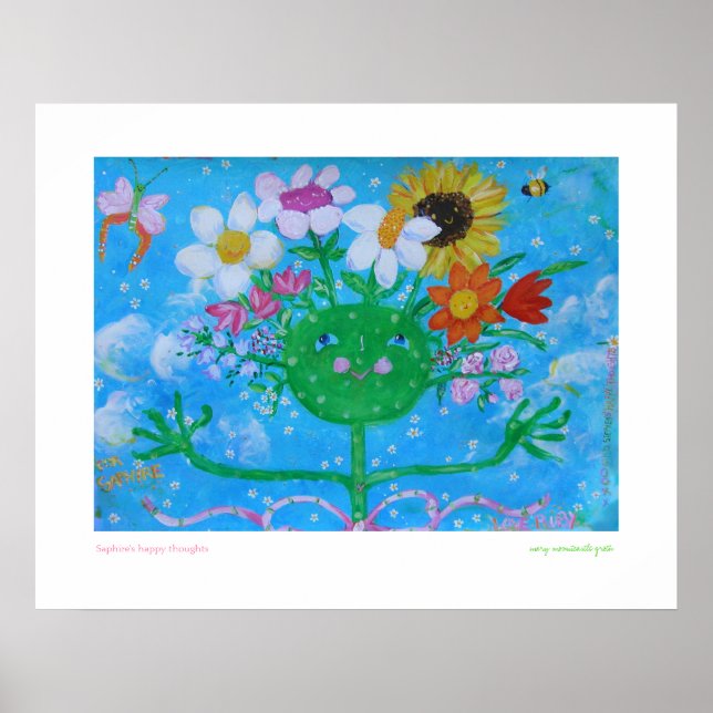 Saphire's Happy Thoughts Poster (Front)