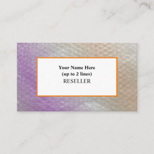 Sapin-Sapin Bubble Wrap Background I Reseller Business Card