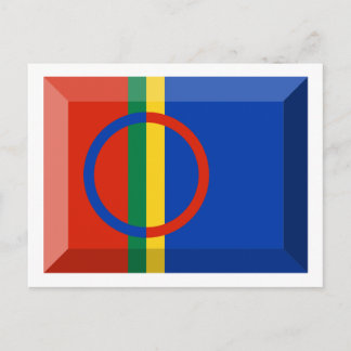 Sapmi Flag Jewel Postcard