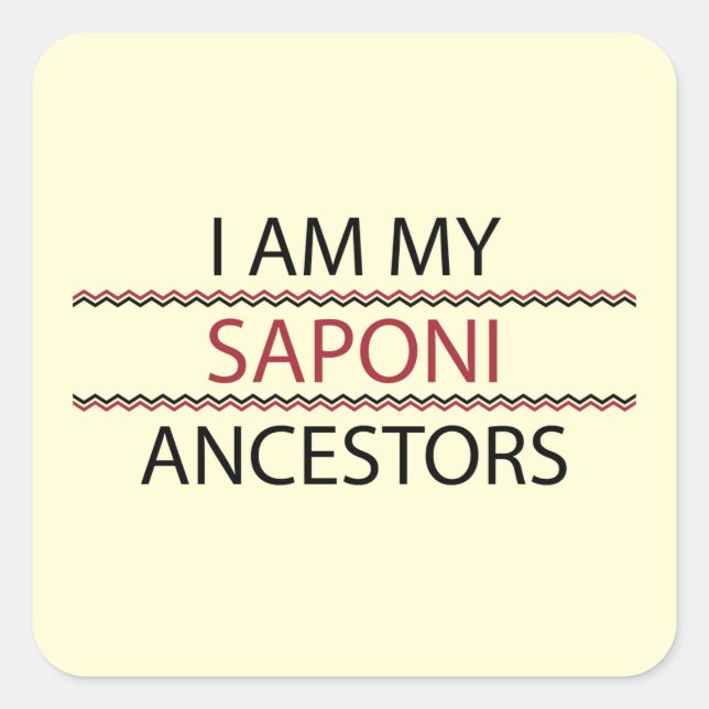 Saponi Ancestors Sticker (Square) (Front)