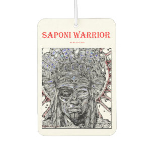 Saponi Warrior Pine Dancer Car Air Freshener