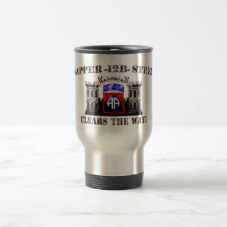 Sapper 12B Steel 82nd Airborne Travel Mug