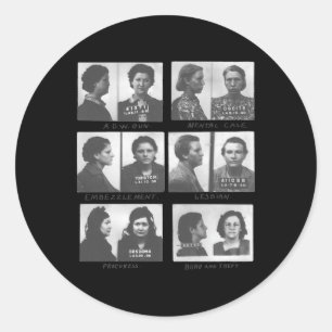 Sapphic  classic round sticker