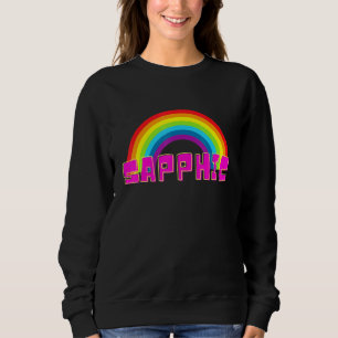 Sapphic Lgbtq Rainbow Lesbian Bi Sweatshirt