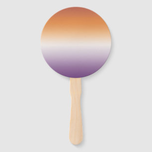Sapphic Party Subtle Lesbian Flag Hand Fan