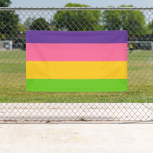 Sapphic Pride Flag Banner
