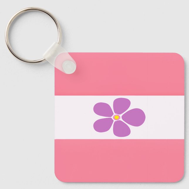 Sapphic Pride Flag - Colourful Sapphic Flag Key Ring (Front)