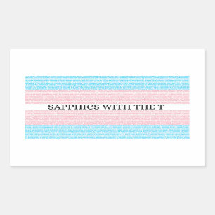 Sapphics with the T 3.0 Sticker - 4 pack