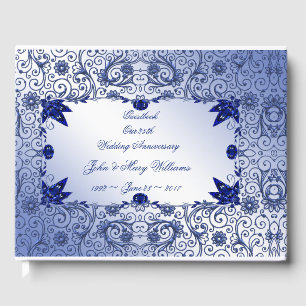 Sapphire 45th Wedding Anniversary Guestbook