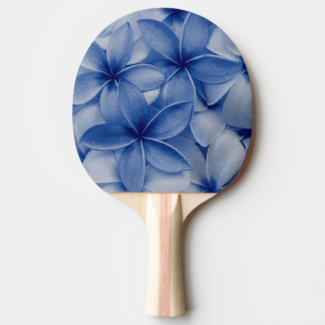 Sapphire and Azure Flowers  Ping Pong Paddle (Front)