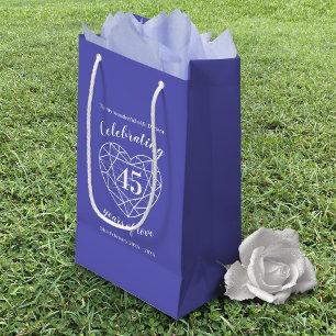 Sapphire Anniversary 45 years wife gift bag