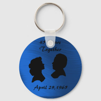 SAPPHIRE  ANNIVERSARY-KEYCHAIN KEY RING