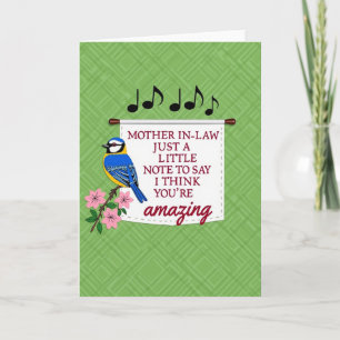 Sapphire Bird Amazing Mothers Day Card