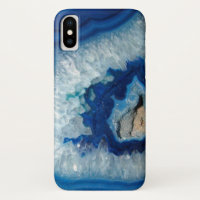 Sapphire Blue Agate Geode