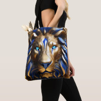 Sapphire Blue And Gold Lion,