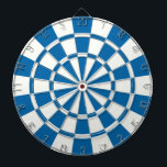 Sapphire Blue And White Dartboard<br><div class="desc">Sapphire Blue And White Dart Board</div>